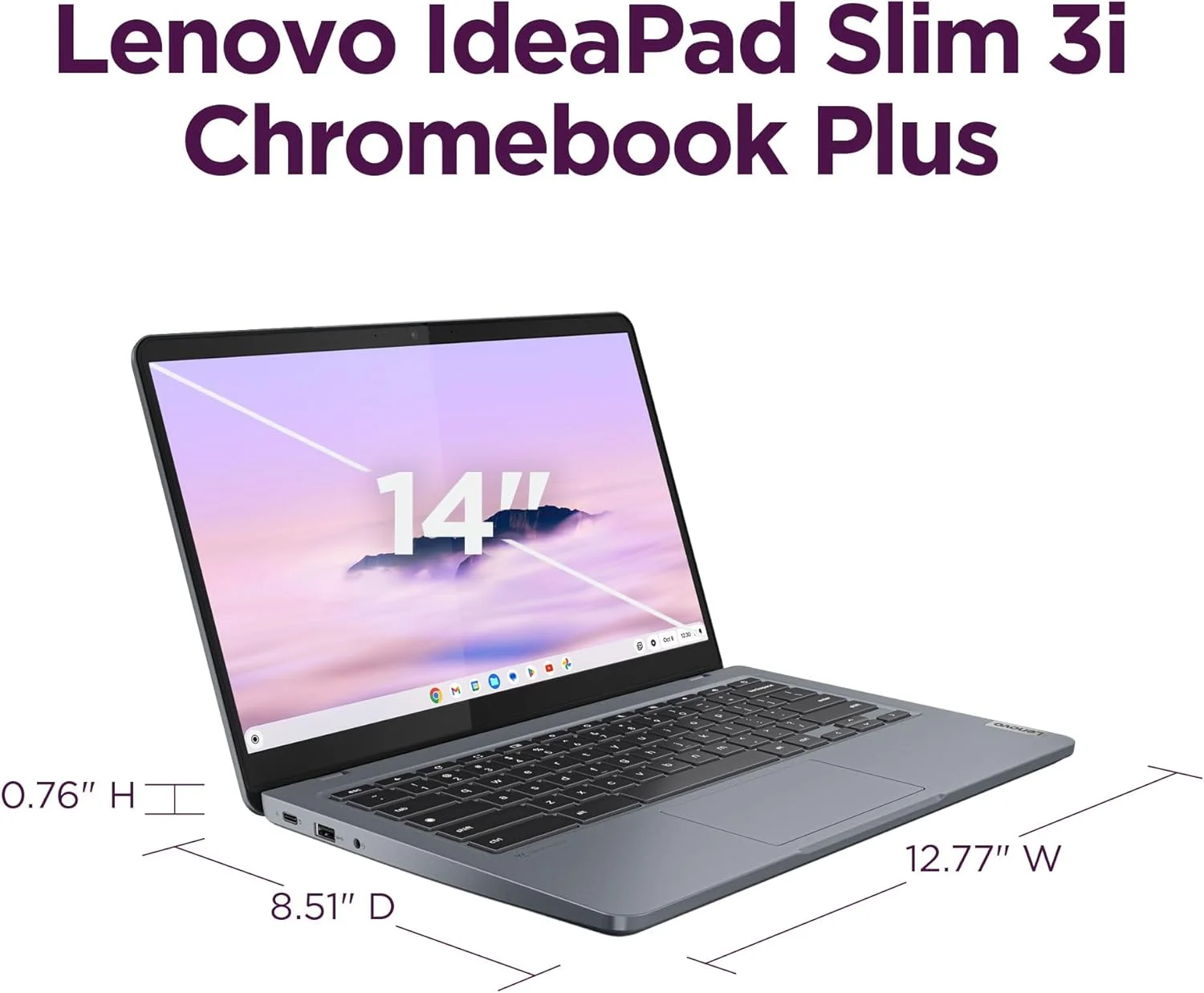 لپ تاپ لنوو اسلیم 3i Chromebook Plus - لپ تاپ ضروری - سیستم عامل Chrome - صفحه نمایش 14 اینچی FHD - حافظه 8 گیگابایتی - حافظه 256 گیگابایتی - پردازنده Intel Core i3-N305 - خاکستری طوفانی لپ تاپ لنوو اسلیم 3i Chromebook Plus - لپ تاپ ضروری - سیستم عامل Chrome - صفحه نمایش 14 اینچی FHD - حافظه 8 گیگابایتی - حافظه 256 گیگابایتی - پردازنده Intel Core i3-N305 - خاکستری طوفانی