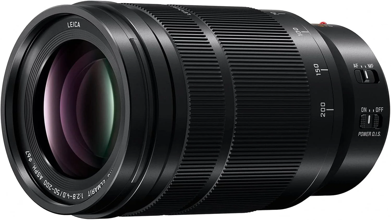 لنز دوربین حرفه ای 50-200 میلی متری پاناسونیک LUMIX، G LEICA DG VARIO-ELMARIT، F2.8-4.0 ASPH، Dual I.S. 2.0 با Power O.I.S، میکرو چهار سوم بدون آینه، H-ES50200 (مشکی)