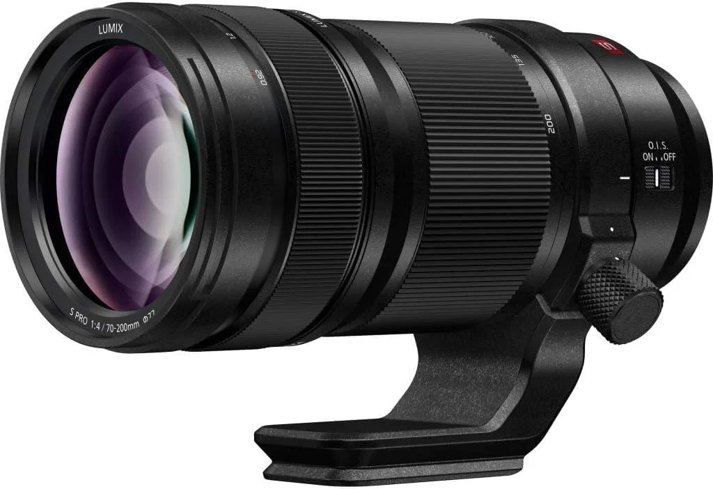 لنز تله فوتو زوم پاناسونیک LUMIX S PRO 70-200mm F4.0 O.I.S. MILC - لنزها و فیلترهای دوربین (MILC، 23/17، لنز تله فوتو زوم، 0.92 متر، 4-22، 70-200 میلی متر)