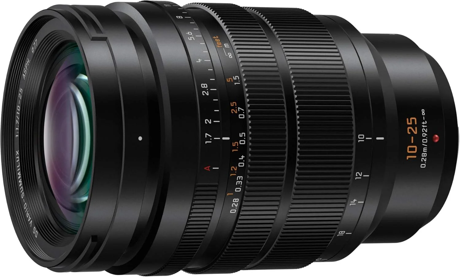 لنز پاناسونیک Lumix G Leica DG Vario-Summilux 10-25mm, F1.7 ASPH.، دیافراگم بدون پله، عملکرد ویدیویی، مانت میکرو چهار سوم بدون آینه، H-X1025 لنز پاناسونیک Lumix G Leica DG Vario-Summilux 10-25mm, F1.7 ASPH.، دیافراگم بدون پله، عملکرد ویدیویی، مانت میکرو چهار سوم بدون آینه، H-X1025