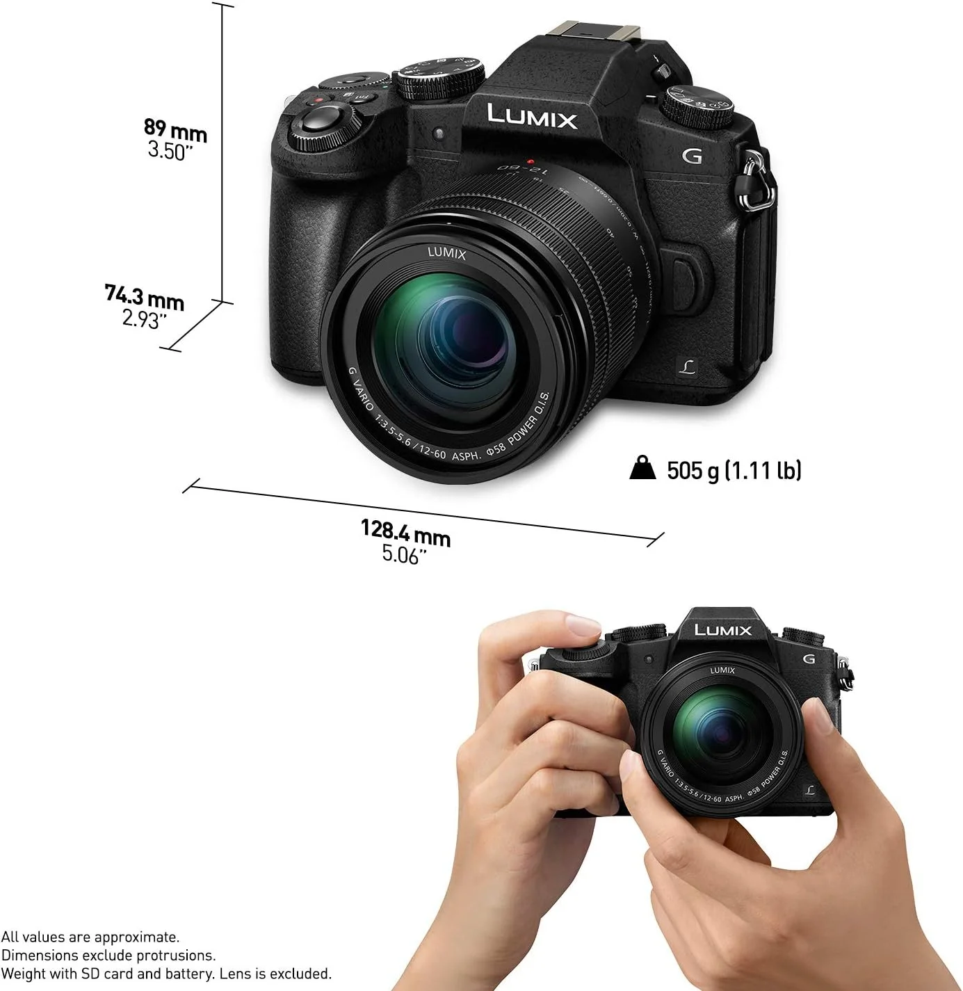 دوربین دیجیتال 4K پاناسونیک LUMIX G85 با لنز 12-60 میلیمتری Power O.I.S.، دوربین بدون آینه 16 مگاپیکسلی، تثبیتکننده تصویر دوگانه 5 محوره درون بدنه، LCD لمسی و شیبدار 3 اینچی، DMC-G85MK (مشکی) دوربین دیجیتال 4K پاناسونیک LUMIX G85 با لنز 12-60 میلیمتری Power O.I.S.، دوربین بدون آینه 16 مگاپیکسلی، تثبیتکننده تصویر دوگانه 5 محوره درون بدنه، LCD لمسی و شیبدار 3 اینچی، DMC-G85MK (مشکی)