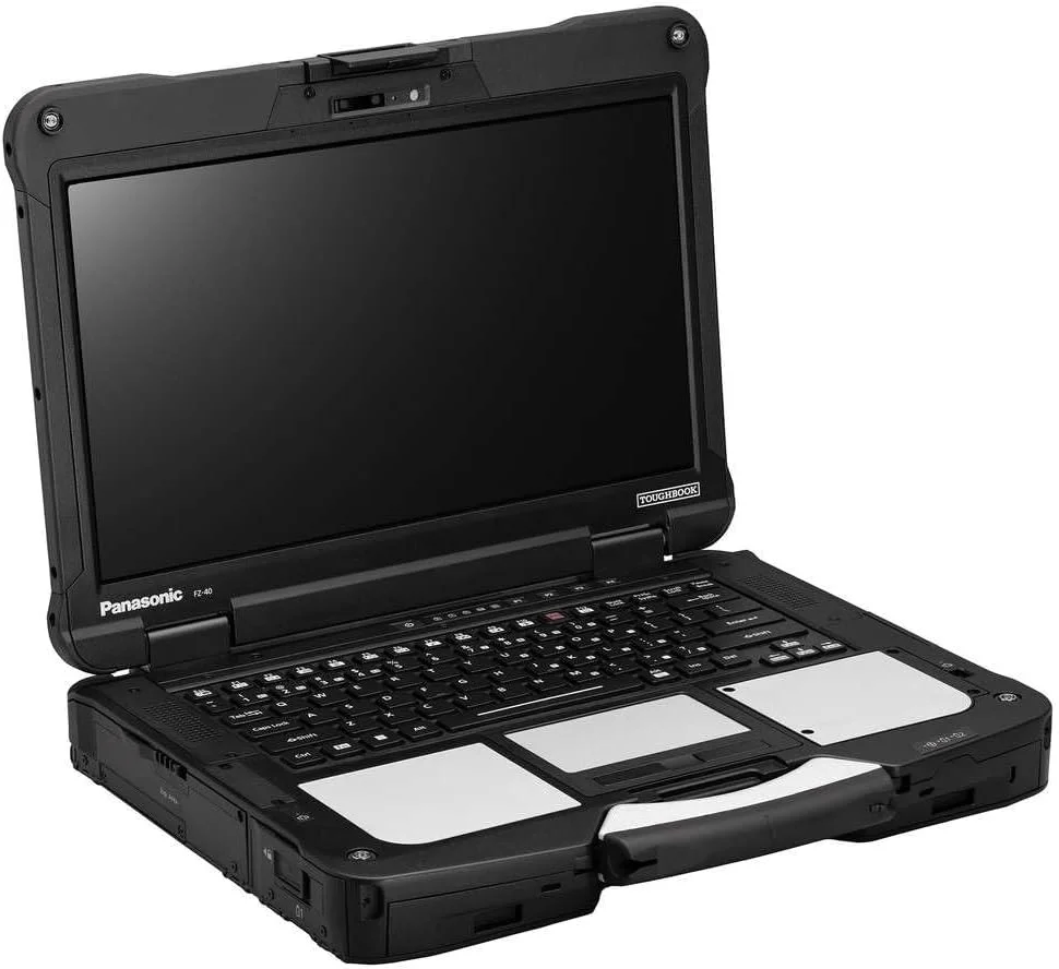 لپ تاپ مقاوم پاناسونیک Toughbook 40 مدل FZ-40 MK2، صفحه نمایش لمسی چندگانه 14 اینچی FHD، پردازنده Ultra 5 vPro 135H، 14 هسته ای، تا 4.6 گیگاهرتز، 16 گیگابایت رم، 512 گیگابایت SSD، 4G LTE، GPS اختصاصی، وب کم، ویندوز 11 پرو