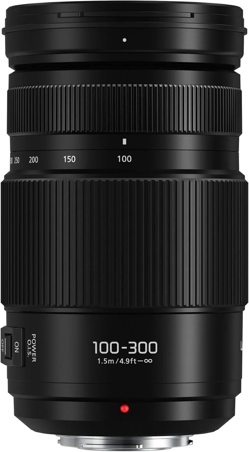 لنز پاناسونیک LUMIX G II Vario، 100-300 میلی‌متر، بدون آینه Micro Four Thirds، Power O.I.S، H-FSA100300 (مشکی ایالات متحده)