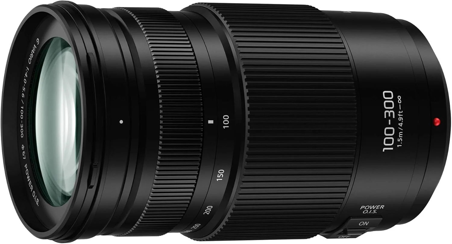 لنز پاناسونیک LUMIX G II Vario، 100-300 میلیمتر، بدون آینه Micro Four Thirds، Power O.I.S، H-FSA100300 (مشکی ایالات متحده) لنز پاناسونیک LUMIX G II Vario، 100-300 میلیمتر، بدون آینه Micro Four Thirds، Power O.I.S، H-FSA100300 (مشکی ایالات متحده)