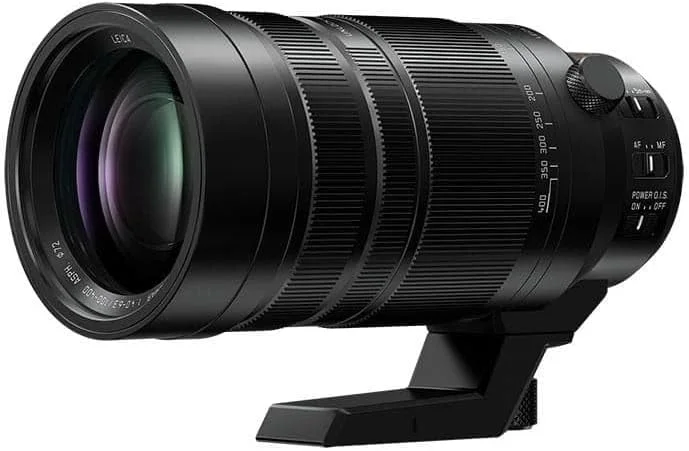 لنز زوم فوق العاده پاناسونیک Lumix H-RSA100400E Leica DG Vario-Elmar 100-400mm F4.0-6.3، لنز دوربین میکرو چهار سوم، لنز تله فوتو، Power OIS، مقاوم در برابر پاشش/گرد و غبار/یخ زدگی، ایده آل برای فیلمبرداری، مشکی لنز زوم فوق العاده پاناسونیک Lumix H-RSA100400E Leica DG Vario-Elmar 100-400mm F4.0-6.3، لنز دوربین میکرو چهار سوم، لنز تله فوتو، Power OIS، مقاوم در برابر پاشش/گرد و غبار/یخ زدگی، ایده آل برای فیلمبرداری، مشکی