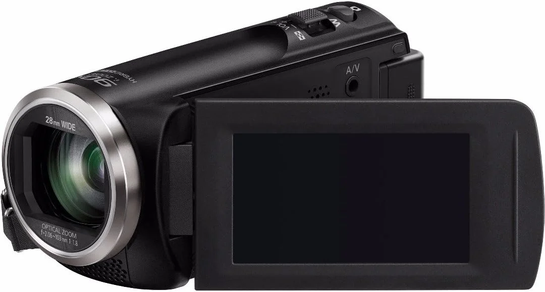 دوربین فیلمبرداری پاناسونیک Full HD مدل HC-V180K، زوم اپتیکال 50X، سنسور BSI 1/5.8 اینچی، صفحه نمایش LCD لمسی 2.7 اینچی (مشکی) (بازسازی شده) دوربین فیلمبرداری پاناسونیک Full HD مدل HC-V180K، زوم اپتیکال 50X، سنسور BSI 1/5.8 اینچی، صفحه نمایش LCD لمسی 2.7 اینچی (مشکی) (بازسازی شده)
