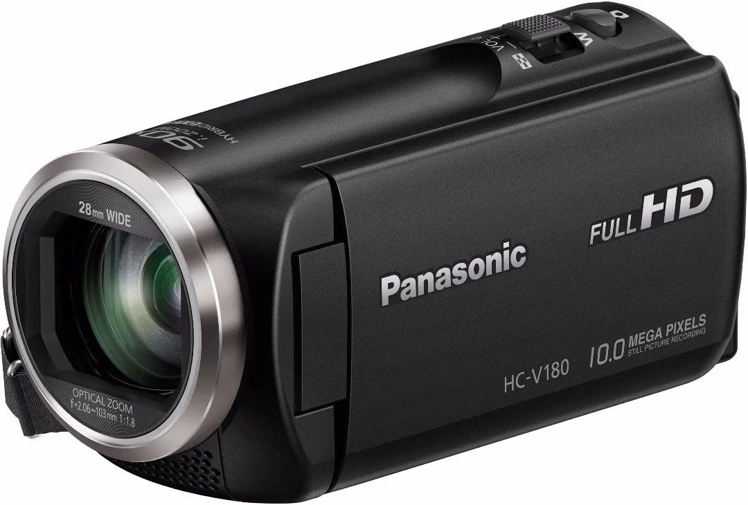 دوربین فیلمبرداری پاناسونیک Full HD مدل HC-V180K، زوم اپتیکال 50X، سنسور BSI 1/5.8 اینچی، صفحه نمایش LCD لمسی 2.7 اینچی (مشکی) (بازسازی شده) دوربین فیلمبرداری پاناسونیک Full HD مدل HC-V180K، زوم اپتیکال 50X، سنسور BSI 1/5.8 اینچی، صفحه نمایش LCD لمسی 2.7 اینچی (مشکی) (بازسازی شده)