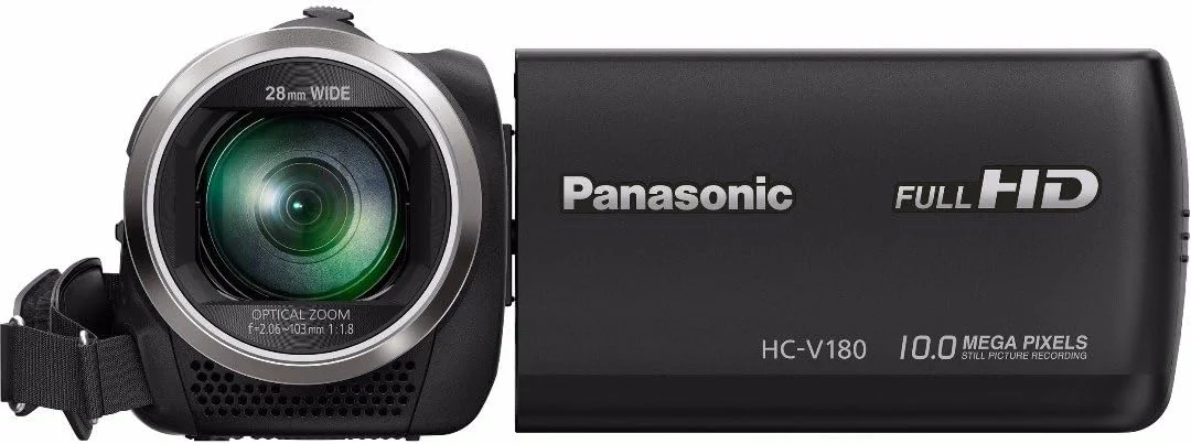 دوربین فیلمبرداری پاناسونیک Full HD مدل HC-V180K، زوم اپتیکال 50X، سنسور BSI 1/5.8 اینچی، صفحه نمایش LCD لمسی 2.7 اینچی (مشکی) (بازسازی شده) دوربین فیلمبرداری پاناسونیک Full HD مدل HC-V180K، زوم اپتیکال 50X، سنسور BSI 1/5.8 اینچی، صفحه نمایش LCD لمسی 2.7 اینچی (مشکی) (بازسازی شده)