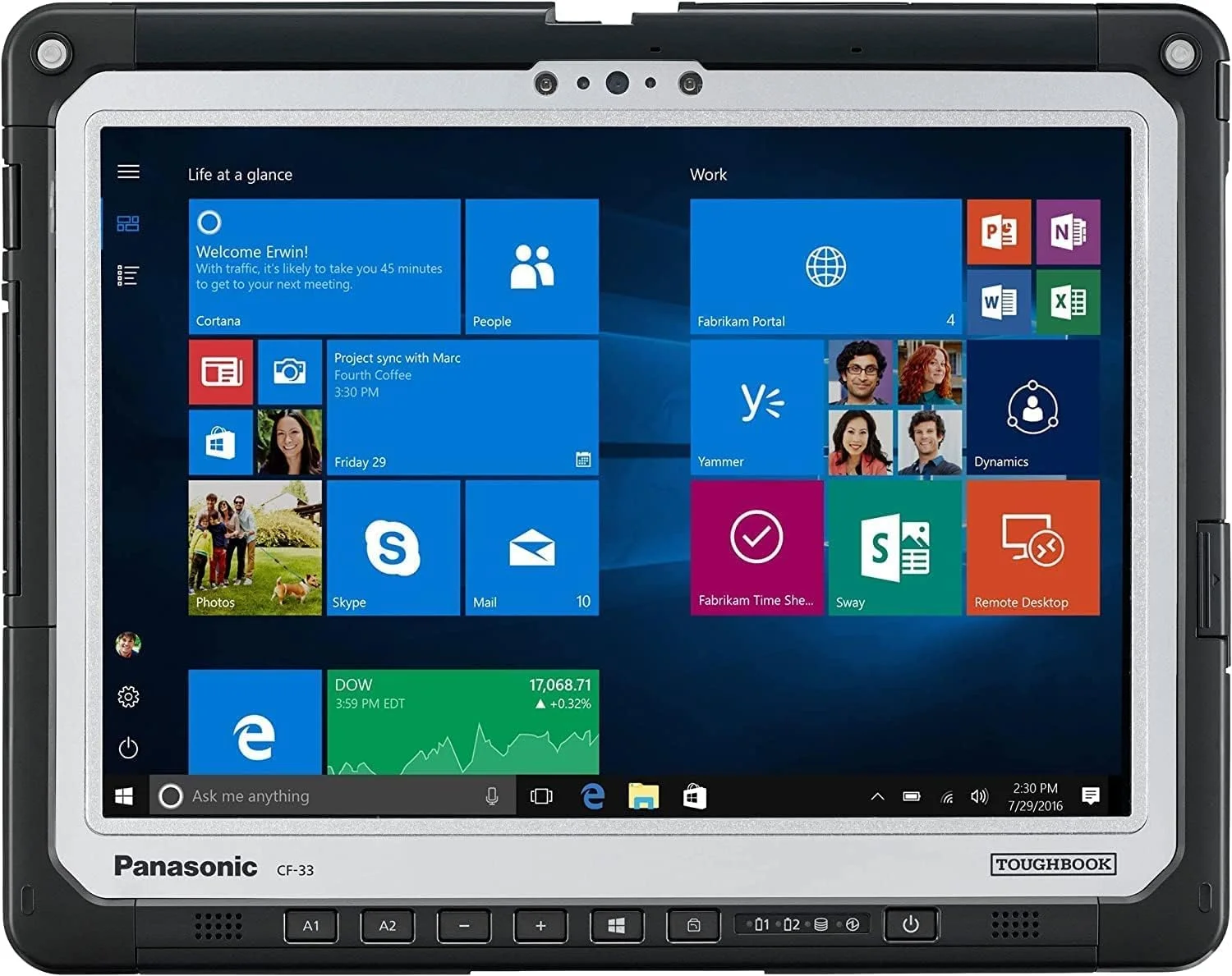 لپ تاپ پاناسونیک Toughbook CF-33، پردازنده Intel i5-6300U با فرکانس 2.40GHz، صفحه نمایش 12 اینچی QHD Multi-Touch + Digitizer، رم 8 گیگابایتی، حافظه SSD 256 گیگابایتی، Wi-Fi، بلوتوث، وب کم، دوربین پشتی، Dual Pass، کیبورد Premium، ویندوز 10 پرو (بازسازی شده) لپ تاپ پاناسونیک Toughbook CF-33، پردازنده Intel i5-6300U با فرکانس 2.40GHz، صفحه نمایش 12 اینچی QHD Multi-Touch + Digitizer، رم 8 گیگابایتی، حافظه SSD 256 گیگابایتی، Wi-Fi، بلوتوث، وب کم، دوربین پشتی، Dual Pass، کیبورد Premium، ویندوز 10 پرو (بازسازی شده)