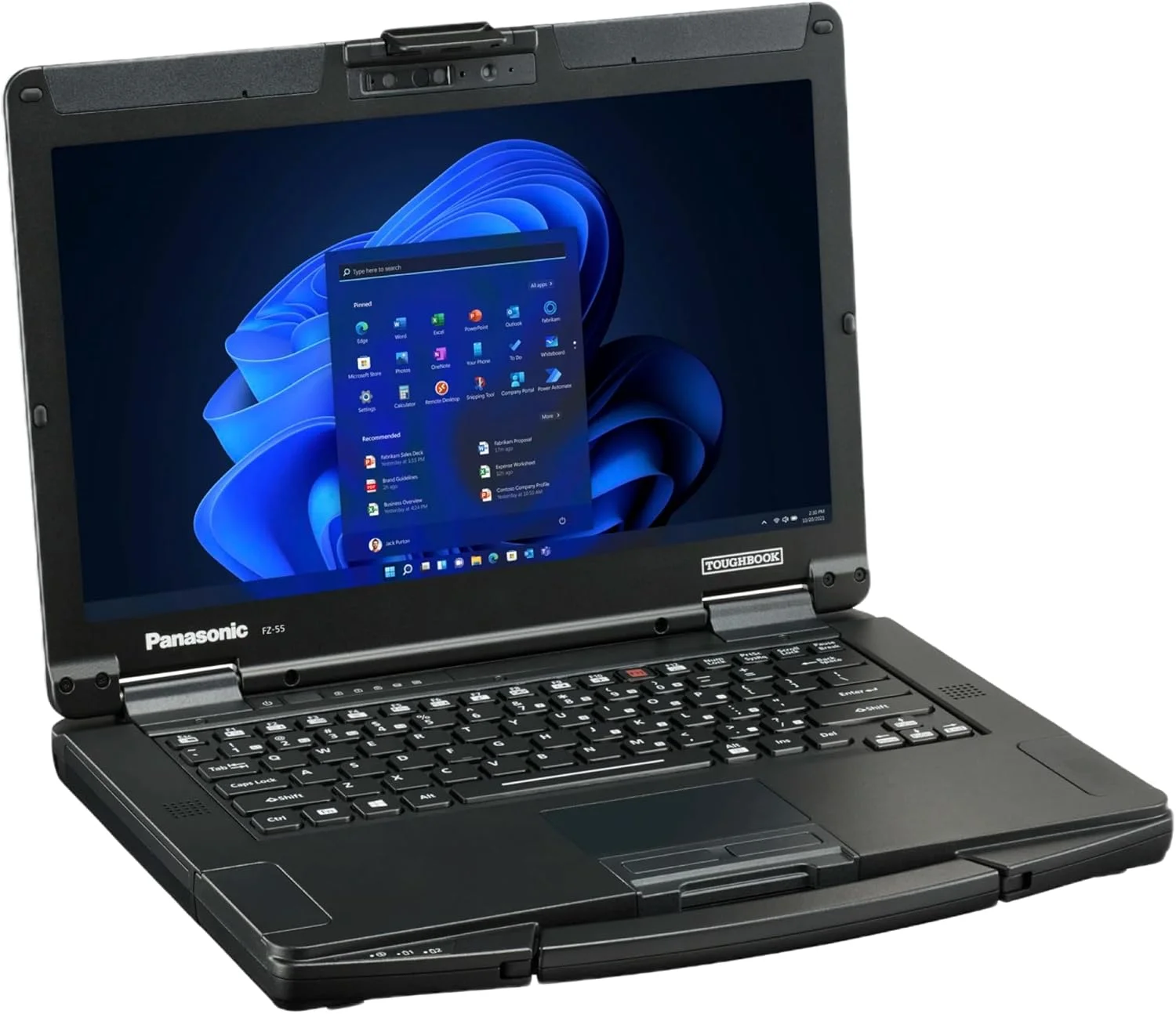 لپ تاپ پاناسونیک Toughbook FZ-55 MK1، صفحه نمایش لمسی 14 اینچی FHD 1920x1080، پردازنده Intel Core i7-8665U، رم 16 گیگابایتی، SSD 1 ترابایتی، 4G LTE، USB-C، ویندوز 11 پرو (تجدید شده)