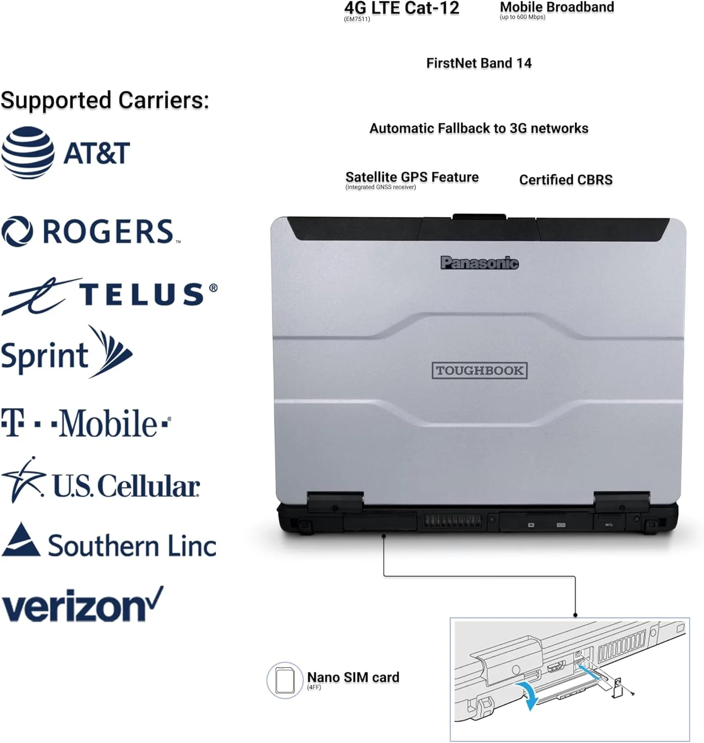 لپ تاپ پاناسونیک Toughbook FZ-55 MK1، صفحه نمایش لمسی 14 اینچی FHD 1920x1080، پردازنده Intel Core i7-8665U، رم 16 گیگابایتی، SSD 1 ترابایتی، 4G LTE، USB-C، ویندوز 11 پرو (تجدید شده) لپ تاپ پاناسونیک Toughbook FZ-55 MK1، صفحه نمایش لمسی 14 اینچی FHD 1920x1080، پردازنده Intel Core i7-8665U، رم 16 گیگابایتی، SSD 1 ترابایتی، 4G LTE، USB-C، ویندوز 11 پرو (تجدید شده)