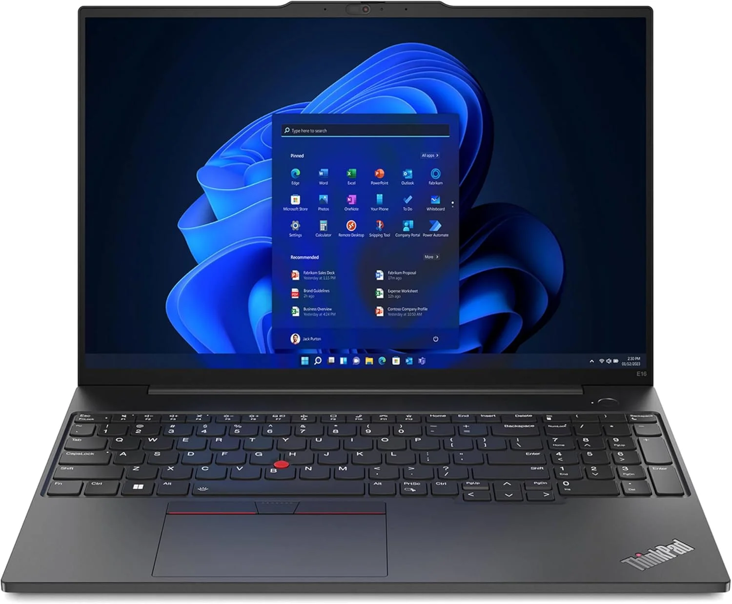 لپ تاپ تجاری Lenovo Thinkpad E16 G1 با صفحه نمایش 16 اینچی FHD، پردازنده نسل سیزدهم Intel Core i7-1355U | رم 16 گیگابایتی DDR4 | حافظه SSD 512 گیگابایتی M.2 NVMe | گرافیک Intel Iris Xe | حسگر اثر انگشت | ویندوز 11 مشکی (ارتقا یافته)