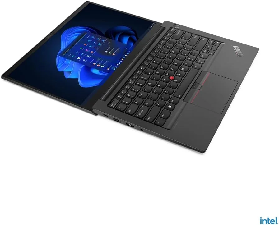 جدیدترین لپ تاپ تجاری لنوو ThinkPad E14 Gen 5، صفحه نمایش 14 اینچی FHD 300Nits، پردازنده نسل سیزدهم Core i7-13700، رم 48 گیگابایتی، حافظه SSD 1 ترابایتی، هدست بلوتوث لنوو، حسگر اثر انگشت، ویندوز 11 پرو مشکی (ارتقا یافته)