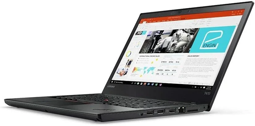 لپ تاپ تجاری لنوو ThinkPad T470 (بازسازی شده) | پردازنده Intel Core i7 نسل ششم | 8 گیگابایت رم | 256 گیگابایت SSD | صفحه نمایش 14.1 اینچی | ویندوز 10 پرو
