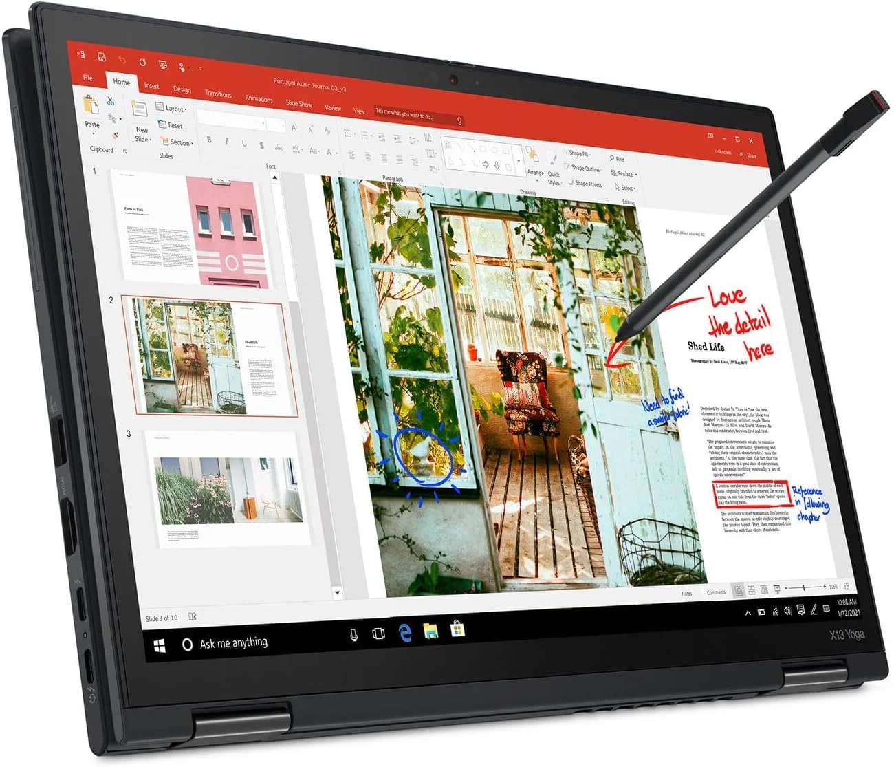 لپ تاپ 2 در 1 لنوو ThinkPad X13 Yoga (بازسازی شده) با صفحه نمایش لمسی 13.3 اینچی، پردازنده Intel Core i5-1185G7 vPro، رم 8 گیگابایتی، SSD 256 گیگابایتی، پهنای باند موبایل 4G LTE، قلم دیجیتال و Windows 11 Pro