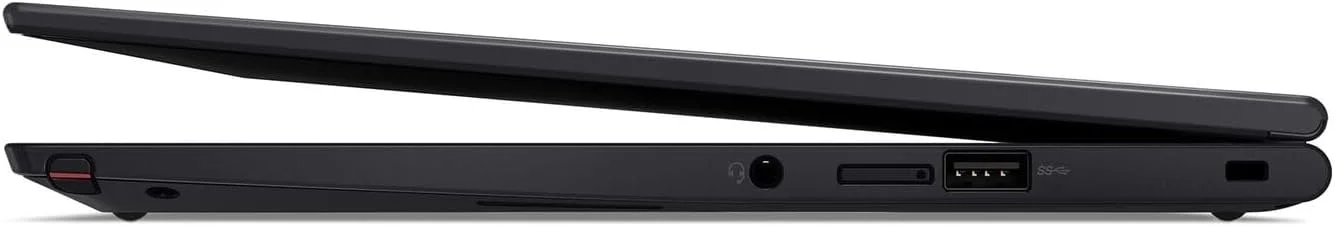 لپ تاپ 2 در 1 لنوو ThinkPad X13 Yoga (بازسازی شده) با صفحه نمایش لمسی 13.3 اینچی، پردازنده Intel Core i5-1185G7 vPro، رم 8 گیگابایتی، SSD 256 گیگابایتی، پهنای باند موبایل 4G LTE، قلم دیجیتال و Windows 11 Pro