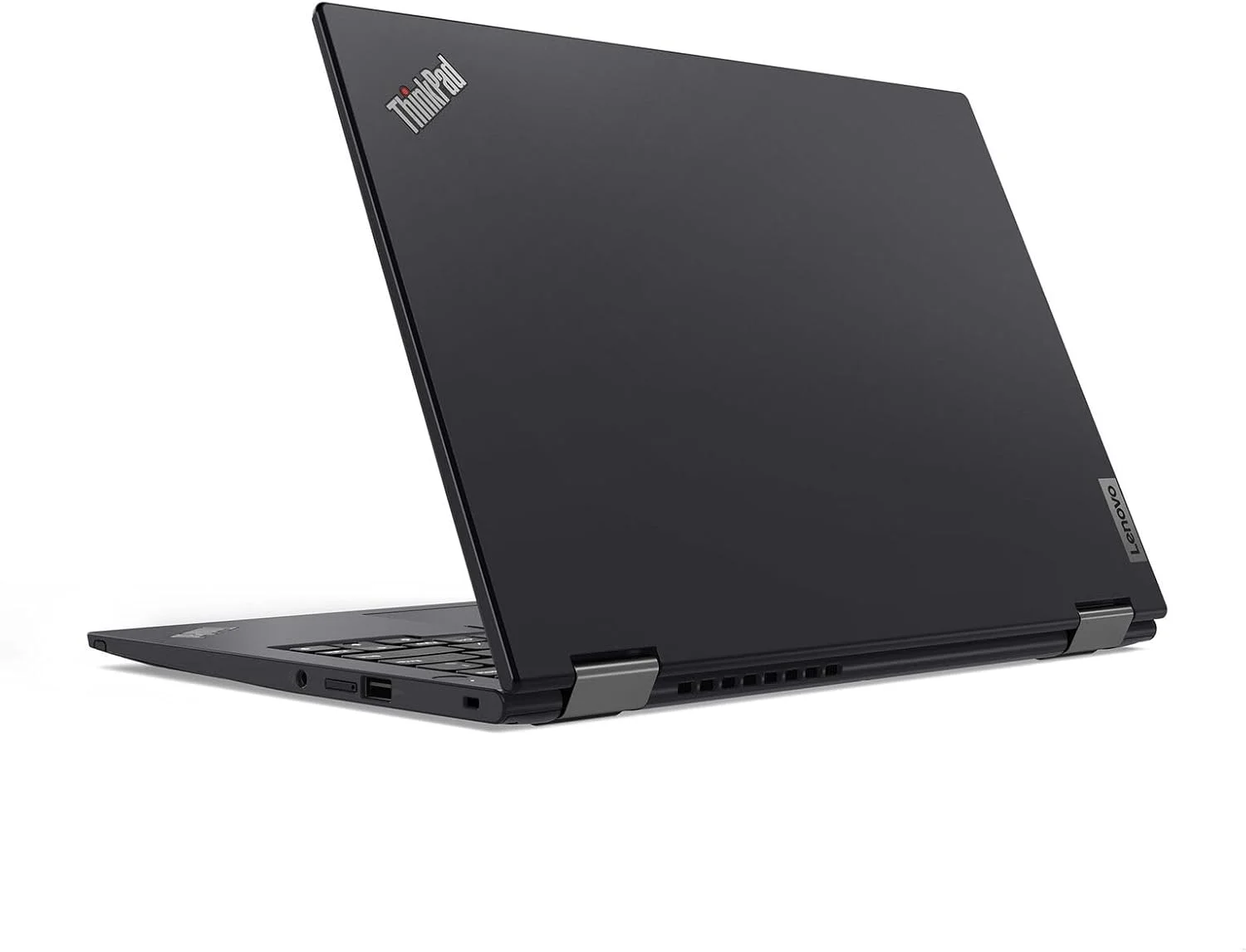 لپ تاپ 2 در 1 لنوو ThinkPad X13 Yoga (بازسازی شده) با صفحه نمایش لمسی 13.3 اینچی، پردازنده Intel Core i5-1185G7 vPro، رم 8 گیگابایتی، SSD 256 گیگابایتی، پهنای باند موبایل 4G LTE، قلم دیجیتال و Windows 11 Pro
