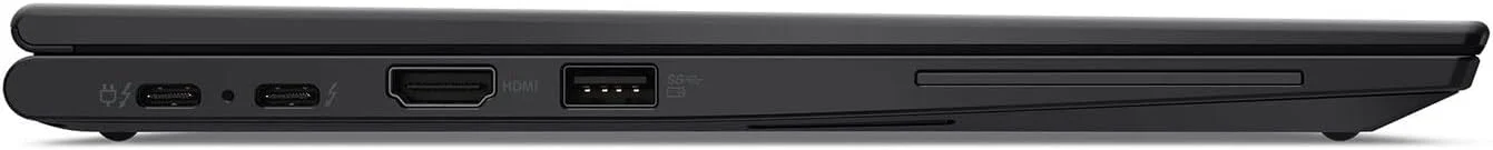لپ تاپ 2 در 1 لنوو ThinkPad X13 Yoga (بازسازی شده) با صفحه نمایش لمسی 13.3 اینچی، پردازنده Intel Core i5-1185G7 vPro، رم 8 گیگابایتی، SSD 256 گیگابایتی، پهنای باند موبایل 4G LTE، قلم دیجیتال و Windows 11 Pro