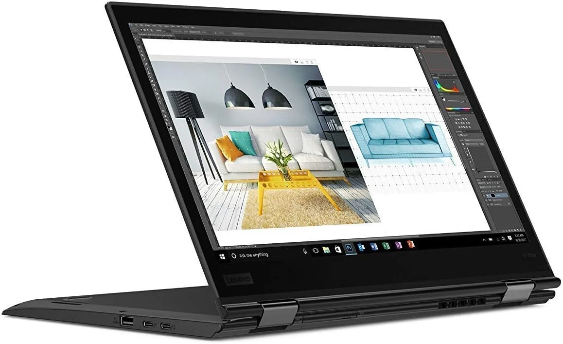 لپ تاپ 2 در 1 تجاری لنوو ThinkPad X1 Yoga (بازسازی شده) | پردازنده Intel Core i7 نسل ششم | 16 گیگابایت رم | 512 گیگابایت حافظه SSD | صفحه نمایش لمسی 14.1 اینچی 360 درجه | ویندوز 10 پرو
