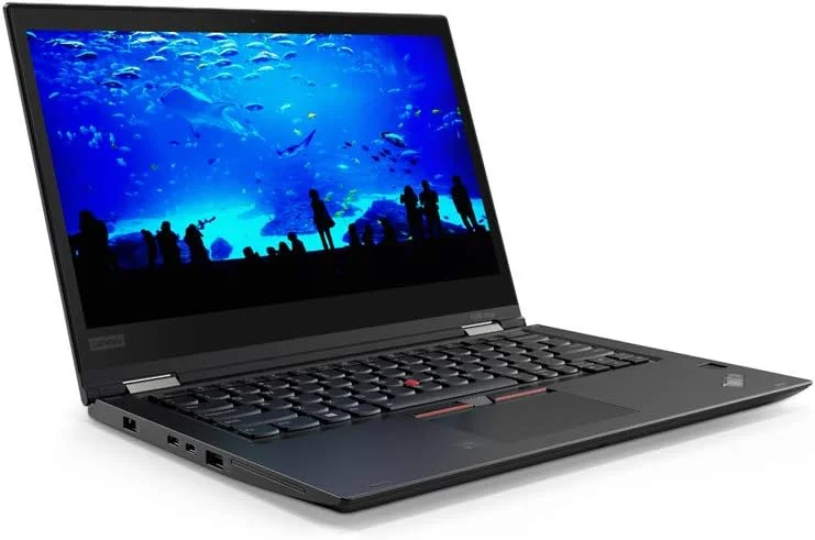 لپ تاپ 2 در 1 تجاری لنوو Thinkpad X380 Yoga (بازسازی شده) | پردازنده Intel Core i5 نسل هشتم | 16 گیگابایت رم | 512 گیگابایت حافظه SSD | صفحه نمایش لمسی 13.3 اینچی 360 درجه | ویندوز 10 پرو | مشکی