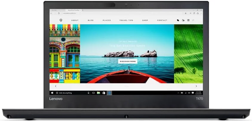 لپ تاپ استوک لنوو ThinkPad T470 | صفحه نمایش Full HD 1920x1080 | پردازنده Intel Core i5-6300U | ویندوز 11 پرو | آنتی ویروس نورتون | مناسب کسب و کار (بازسازی شده) (128 گیگابایت حافظه - 8 گیگابایت رم)