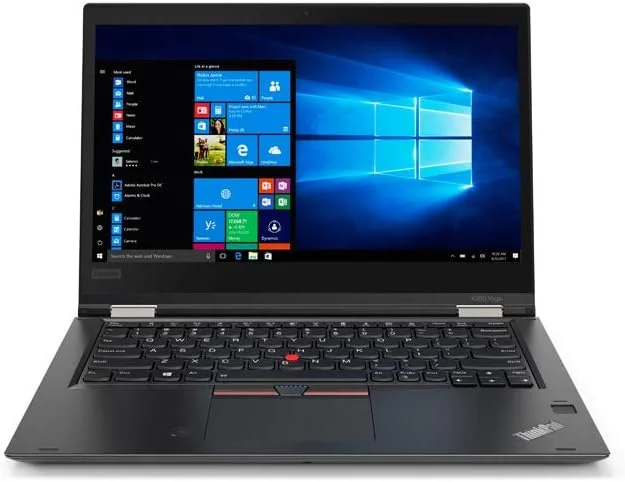 لپ تاپ 2 در 1 تجاری لنوو Thinkpad X380 Yoga (بازسازی شده) | پردازنده Intel Core i5 نسل هشتم | 16 گیگابایت رم | 512 گیگابایت حافظه SSD | صفحه نمایش لمسی 13.3 اینچی 360 درجه | ویندوز 10 پرو | مشکی