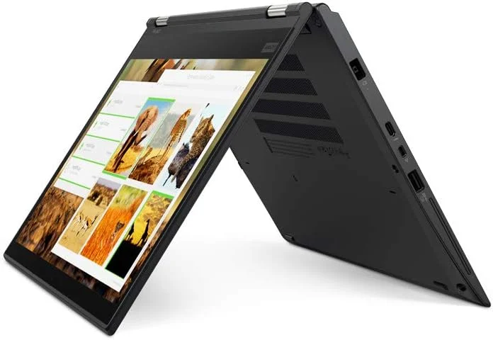 لپ تاپ 2 در 1 تجاری لنوو Thinkpad X380 Yoga (بازسازی شده) | پردازنده Intel Core i5 نسل هشتم | 16 گیگابایت رم | 512 گیگابایت حافظه SSD | صفحه نمایش لمسی 13.3 اینچی 360 درجه | ویندوز 10 پرو | مشکی