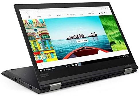 لپ تاپ 2 در 1 تجاری لنوو Thinkpad X380 Yoga (بازسازی شده) | پردازنده Intel Core i5 نسل هشتم | 8 گیگابایت رم | 256 گیگابایت حافظه SSD | صفحه نمایش لمسی 13.3 اینچی 360 درجه | ویندوز 10 پرو