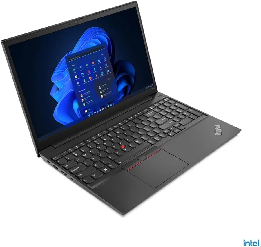 لپ تاپ تجاری لنوو ThinkPad E15 Gen 4 مدل 2022 با صفحه نمایش 15.6 اینچی FHD 300Nits، پردازنده نسل دوازدهم Core i5-1235u، رم 16 گیگابایتی، حافظه 512 گیگابایتی، گرافیک Intel Iris Xe، حسگر اثر انگشت، ویندوز 11 پرو مشکی به همراه هدست بلوتوث بی سیم رایگان