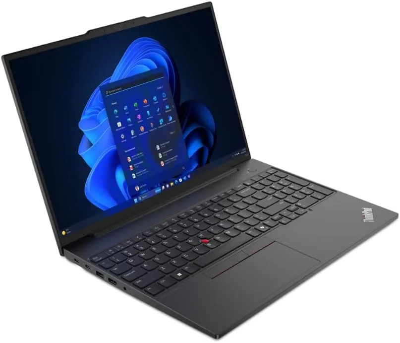 لپ تاپ تجاری لنوو Thinkpad E16 G2، صفحه نمایش 16 اینچی FHD، پردازنده Intel® Core™ Ultra 7 155H با هوش مصنوعی، 16 گیگابایت رم DDR5، 1 ترابایت SSD، حسگر اثر انگشت، کیبورد با نور پس زمینه، ویندوز 11 پرو + کیف لپ تاپ 15.6 اینچی (1 سال گارانتی)