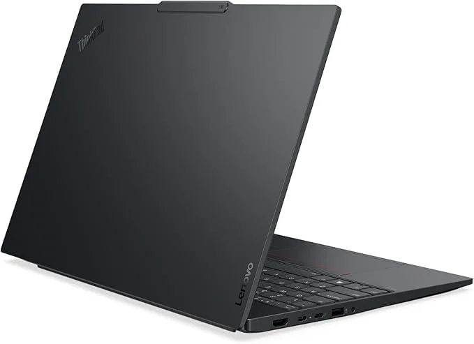لپ تاپ تجاری لنوو ThinkPad E16 Gen 3، صفحه نمایش 16 اینچی WUXGA، پردازنده Intel Core Ultra 7 255H، رم 64 گیگابایتی DDR5، حافظه SSD 2 ترابایتی، گرافیک Intel Arc، کیبورد با نور پس زمینه، مشکی (ارتقا یافته)