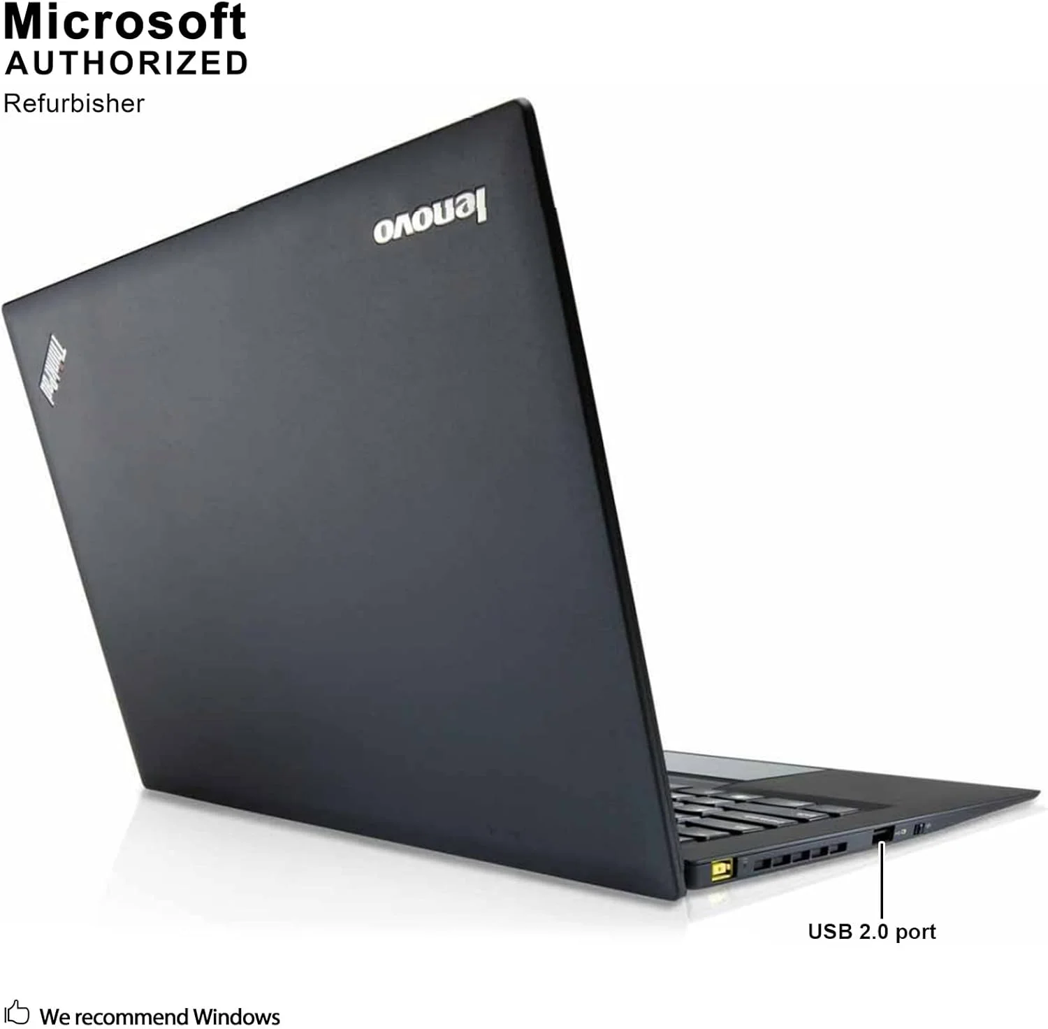 لپ تاپ تجاری لنوو ThinkPad X1 Carbon (بازسازی شده) با عملکرد بالا | پردازنده intel core i7 نسل چهارم | 8 گیگابایت رم | 256 گیگابایت SSD | صفحه نمایش 14.1 اینچی | ویندوز 10 حرفه ای