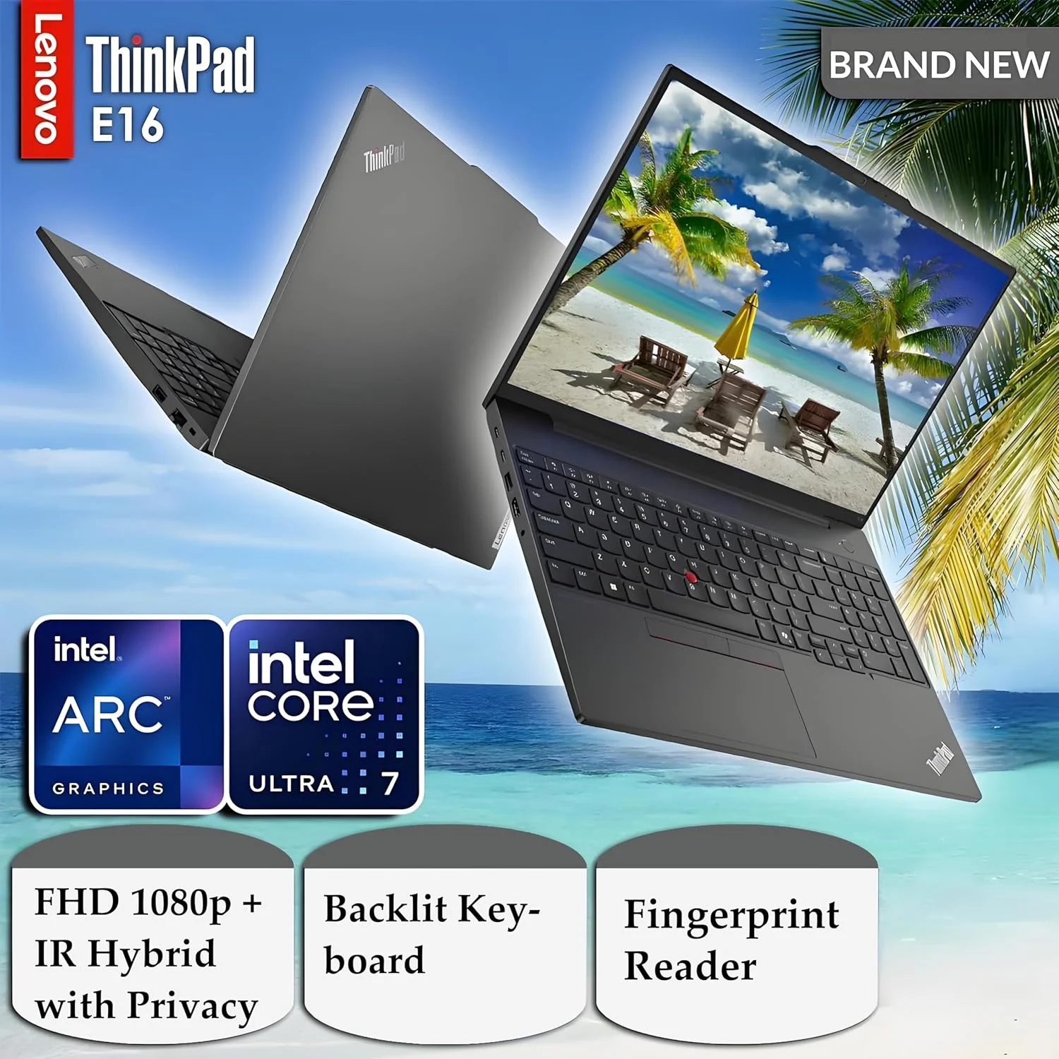 لپ تاپ تجاری هوش مصنوعی Lenovo ThinkPad E16 Gen 3 (صفحه نمایش 16 اینچی FHD+ ضد تابش نور، پردازنده Intel Core Ultra 7 255H (بهتر از CORE 7-155H)، رم 64 گیگابایتی DDR5، حافظه SSD 2 ترابایتی) حسگر اثر انگشت، نور پس زمینه صفحه کلید، وب کم، ویندوز 11 پرو، مشکی لپ تاپ تجاری هوش مصنوعی Lenovo ThinkPad E16 Gen 3 (صفحه نمایش 16 اینچی FHD+ ضد تابش نور، پردازنده Intel Core Ultra 7 255H (بهتر از CORE 7-155H)، رم 64 گیگابایتی DDR5، حافظه SSD 2 ترابایتی) حسگر اثر انگشت، نور پس زمینه صفحه کلید، وب کم، ویندوز 11 پرو، مشکی