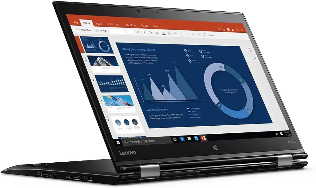 لپ تاپ تجاری 2 در 1 لنوو ThinkPad X1 Yoga (بازسازی شده) | پردازنده Intel Core i5 نسل 8 | 8 گیگابایت رم | 256 گیگابایت حافظه SSD | صفحه نمایش لمسی 14.1 اینچی | ویندوز 10 پرو | بازسازی شده