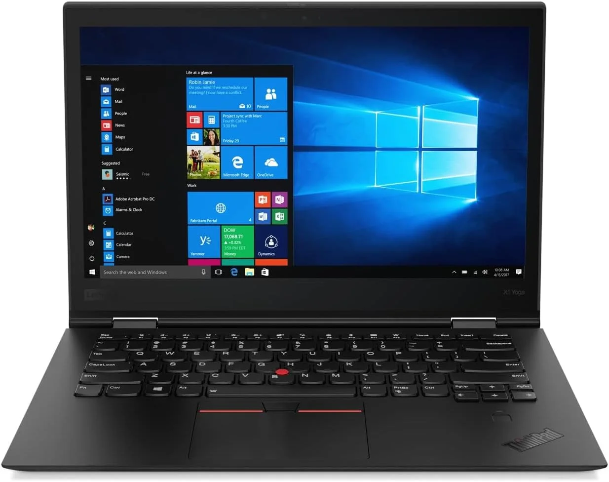 لپ تاپ تجاری 2 در 1 لنوو ThinkPad X1 Yoga (بازسازی شده) | پردازنده Intel Core i5 نسل 8 | 8 گیگابایت رم | 256 گیگابایت حافظه SSD | صفحه نمایش لمسی 14.1 اینچی | ویندوز 10 پرو | بازسازی شده