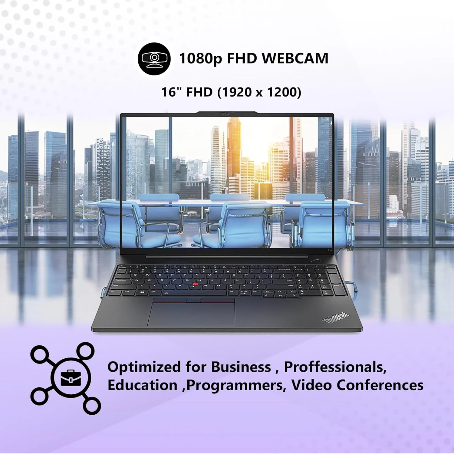 لپ تاپ تجاری اورجینال Lenovo ThinkPad E16، صفحه نمایش 16 اینچی WUXGA IPS، پردازنده 10 هسته ای Intel i7-1355U، رم 40 گیگابایت، حافظه 1 ترابایت NVMe، حسگر اثر انگشت، کیبورد با نور پس زمینه، WiFi 6، بلوتوث، RJ-45، ویندوز 11 پرو لپ تاپ تجاری اورجینال Lenovo ThinkPad E16، صفحه نمایش 16 اینچی WUXGA IPS، پردازنده 10 هسته ای Intel i7-1355U، رم 40 گیگابایت، حافظه 1 ترابایت NVMe، حسگر اثر انگشت، کیبورد با نور پس زمینه، WiFi 6، بلوتوث، RJ-45، ویندوز 11 پرو