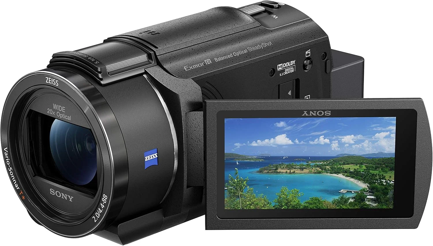 دوربین فیلمبرداری سونی FDR-AX43 | دوربین فیلمبرداری کامپکت Ultra HD (UHD) 4K | SteadyShot اپتیکال متعادل 5 محوره | زوم اپتیکال 20 برابر | صفحه نمایش چرخشی