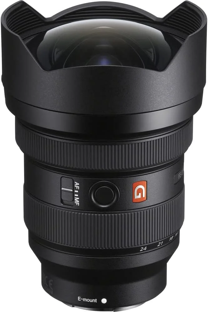 لنز زوم فوق عریض سونی FE 12–24mm F2.8 GM (SEL1224GM) فول فریم G Master Optics | ویدئو و عکس حرفه ای | کوله پشتی، کارت 64 گیگابایتی، سه پایه انعطاف پذیر، کیف کارت حافظه، نگهدارنده درب لنز، کیت تمیز کننده و موارد دیگر