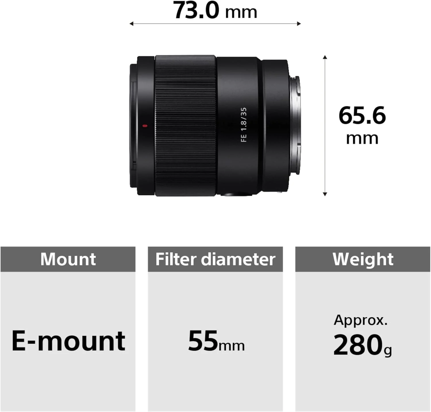 لنز سونی FE 35mm F1.8 MILCSLR مشکی