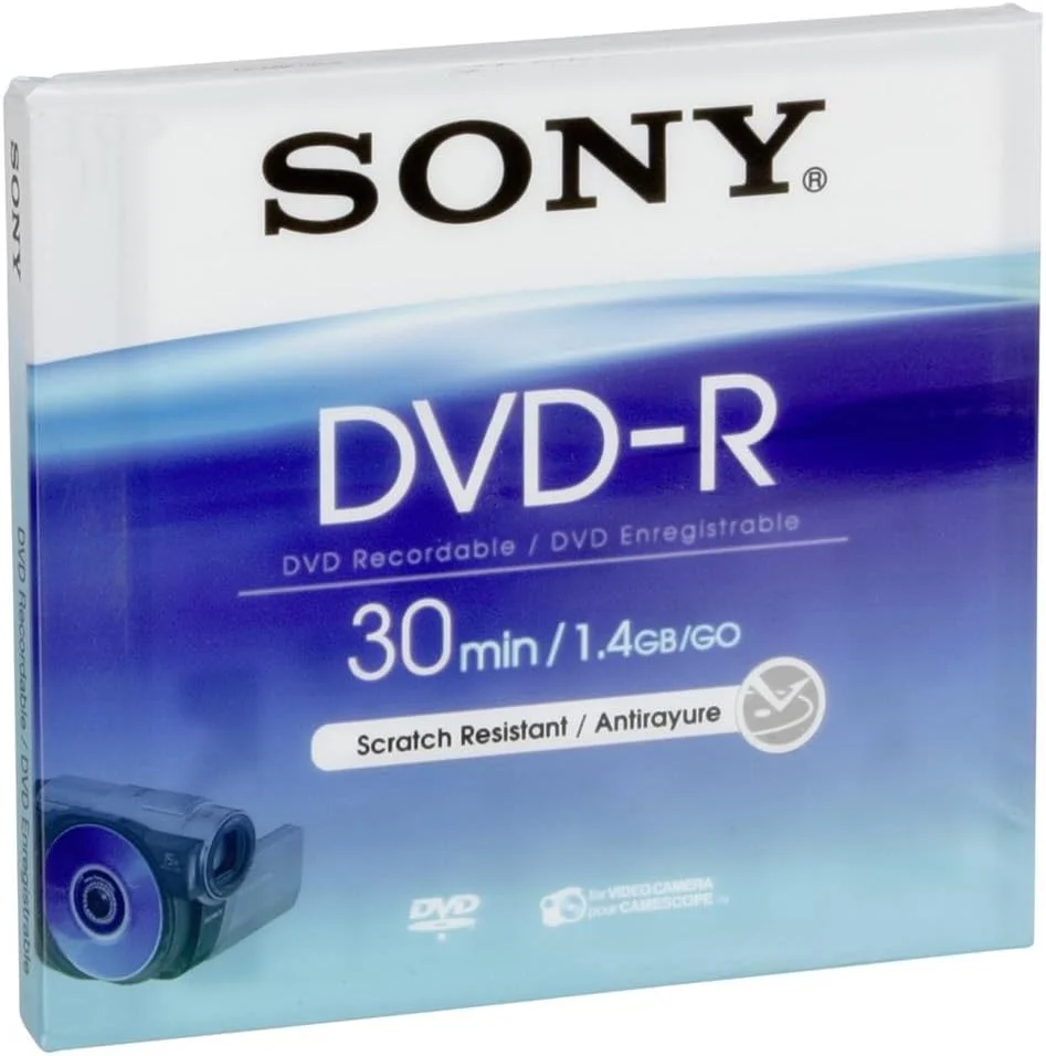رسانه دی وی دی سونی DMR30 DVD-R برای دوربین های فیلمبرداری DVD سونی