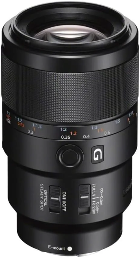 لنز استاندارد-اصلی ماکرو Sony SEL90M28G FE 90mm f/2.8-22 G OSS برای دوربین‌های بدون آینه، مشکی