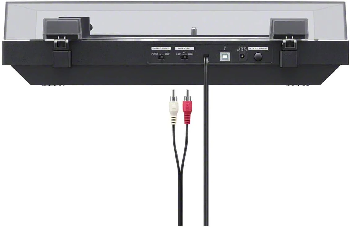 صفحه گرامافون کمربندی سونی PS-LX310BT: پخش کننده صفحه وینیل بی سیم کاملا اتوماتیک با بلوتوث و خروجی USB - مشکی