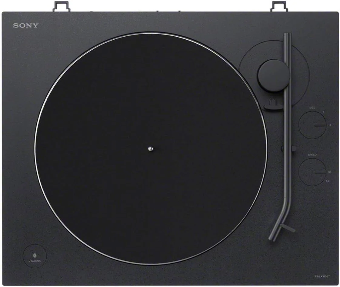 صفحه گرامافون کمربندی سونی PS-LX310BT: پخش کننده صفحه وینیل بی سیم کاملا اتوماتیک با بلوتوث و خروجی USB - مشکی