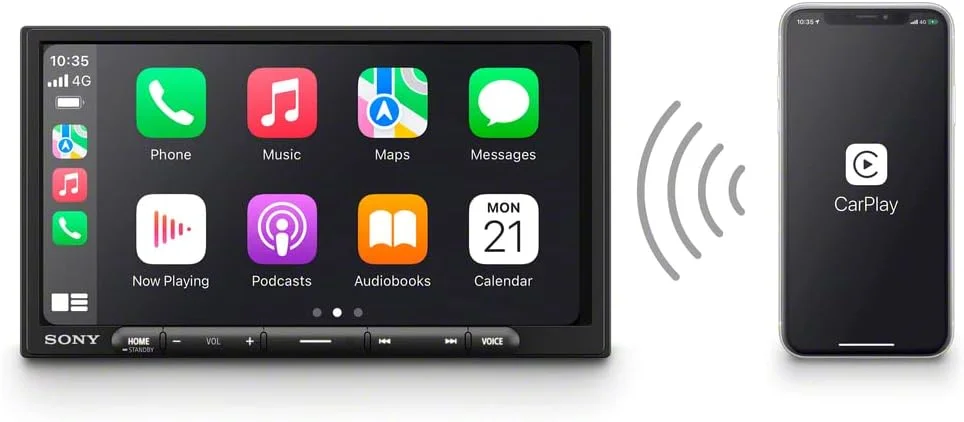 گیرنده چندرسانه‌ای 7 اینچی سونی XAV-AX4000 با Car Play/Android Auto بی‌سیم و قابلیت Maestro (XAVAX4000)