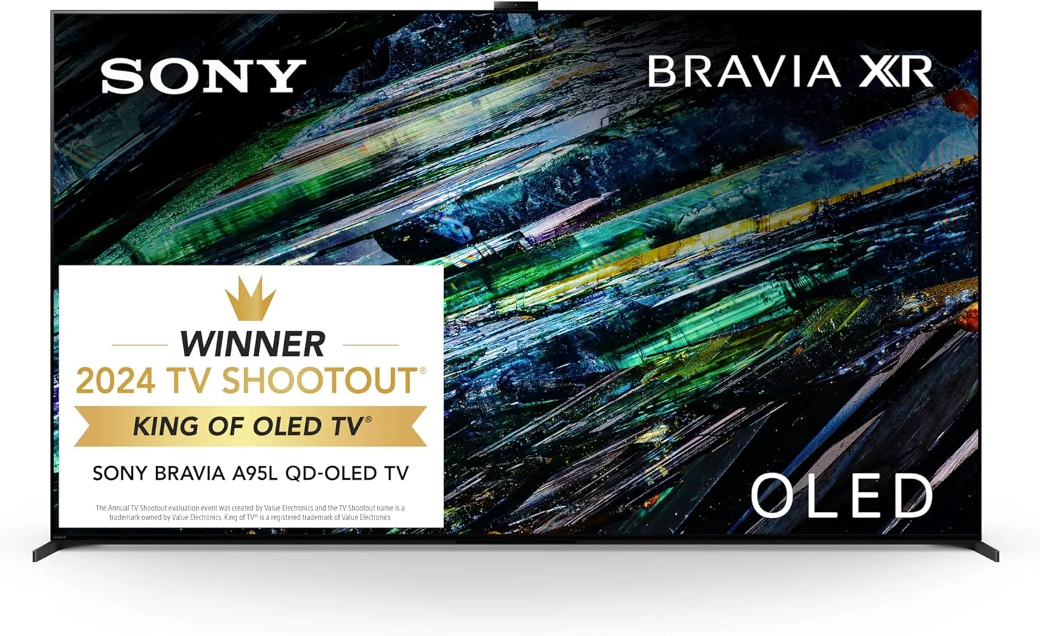 تلویزیون 55 اینچی 4K Ultra HD سری BRAVIA XR A95L سونی QD-OLED: تلویزیون هوشمند گوگل با Dolby Vision HDR و ویژگی‌های انحصاری بازی برای PlayStation® 5 مدل XR55A95L - جدیدترین مدل