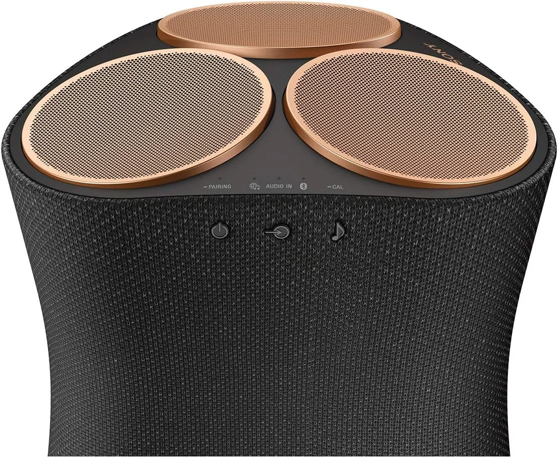 اسپیکر بی‌سیم ممتاز سونی SRS-RA5000 با صدای فراگیر 360 درجه، Wi-Fi / بلوتوث، سازگار با الکسا و دستیار گوگل، مشکی