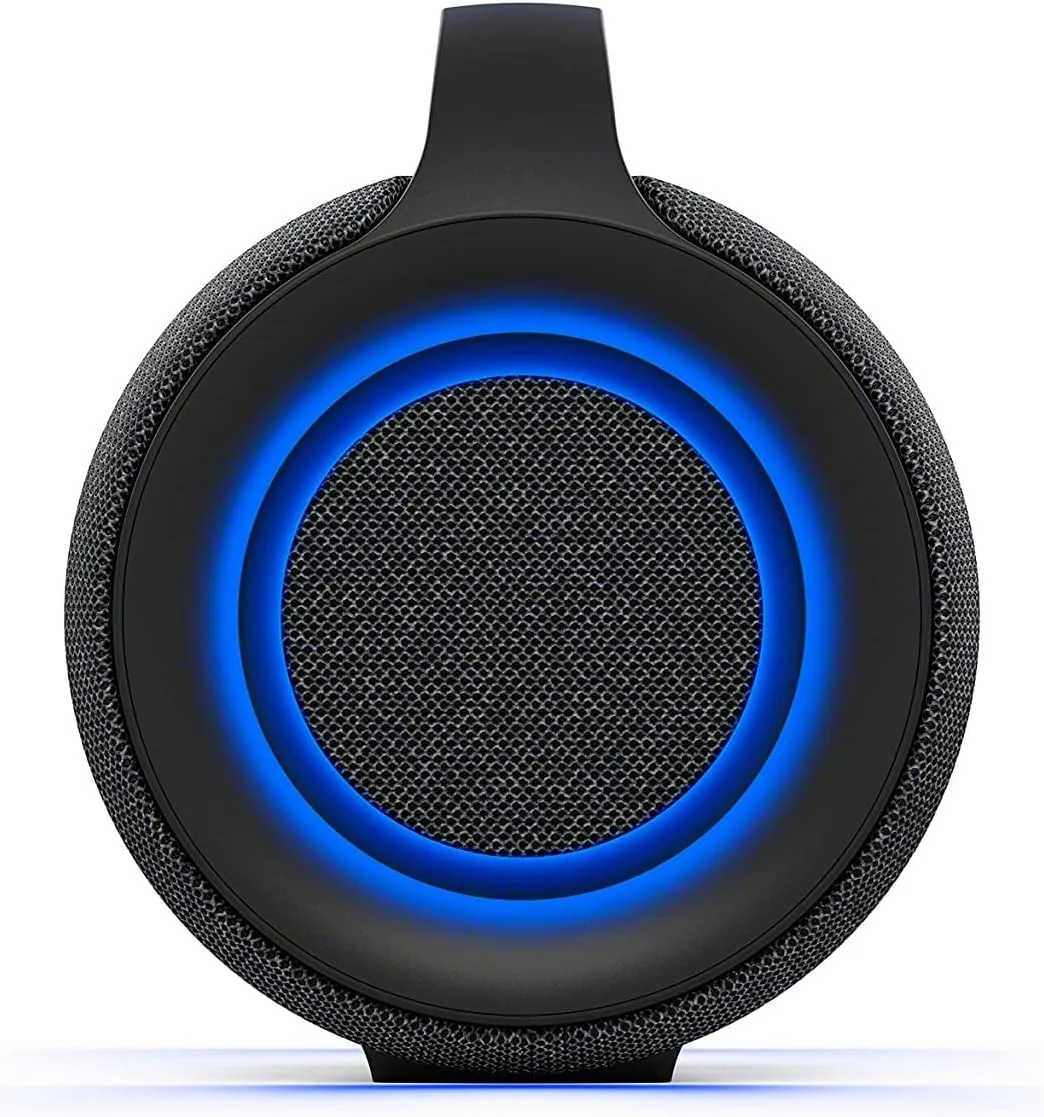 اسپیکر مهمانی بلوتوثی قابل حمل بی سیم سری X سونی مدل SRS-XG500 با صدای قدرتمند، مقاوم در برابر آب و گرد و غبار IP66، باتری 30 ساعته، نورپردازی حلقه LED برای خانه و فضای باز