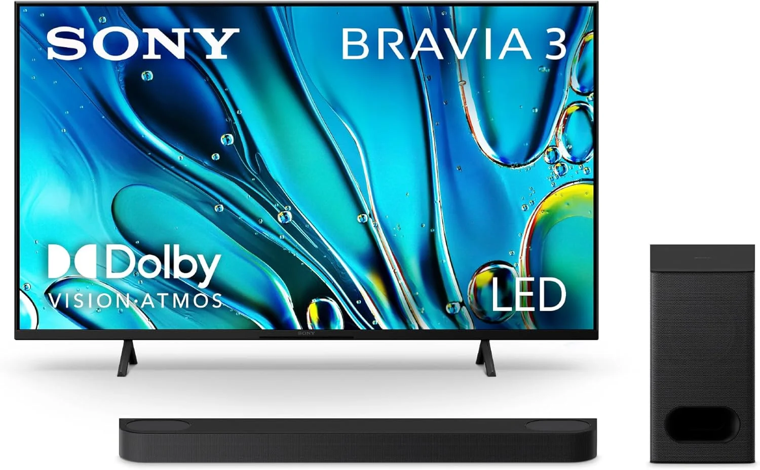 تلویزیون هوشمند 50 اینچی 4K Ultra HD BRAVIA 3 LED سونی (مدل K-50S30) مدل 2024 + باندل ساندبار BRAVIA Theater Bar 6 3.1.2 کاناله با ساب ووفر بی سیم