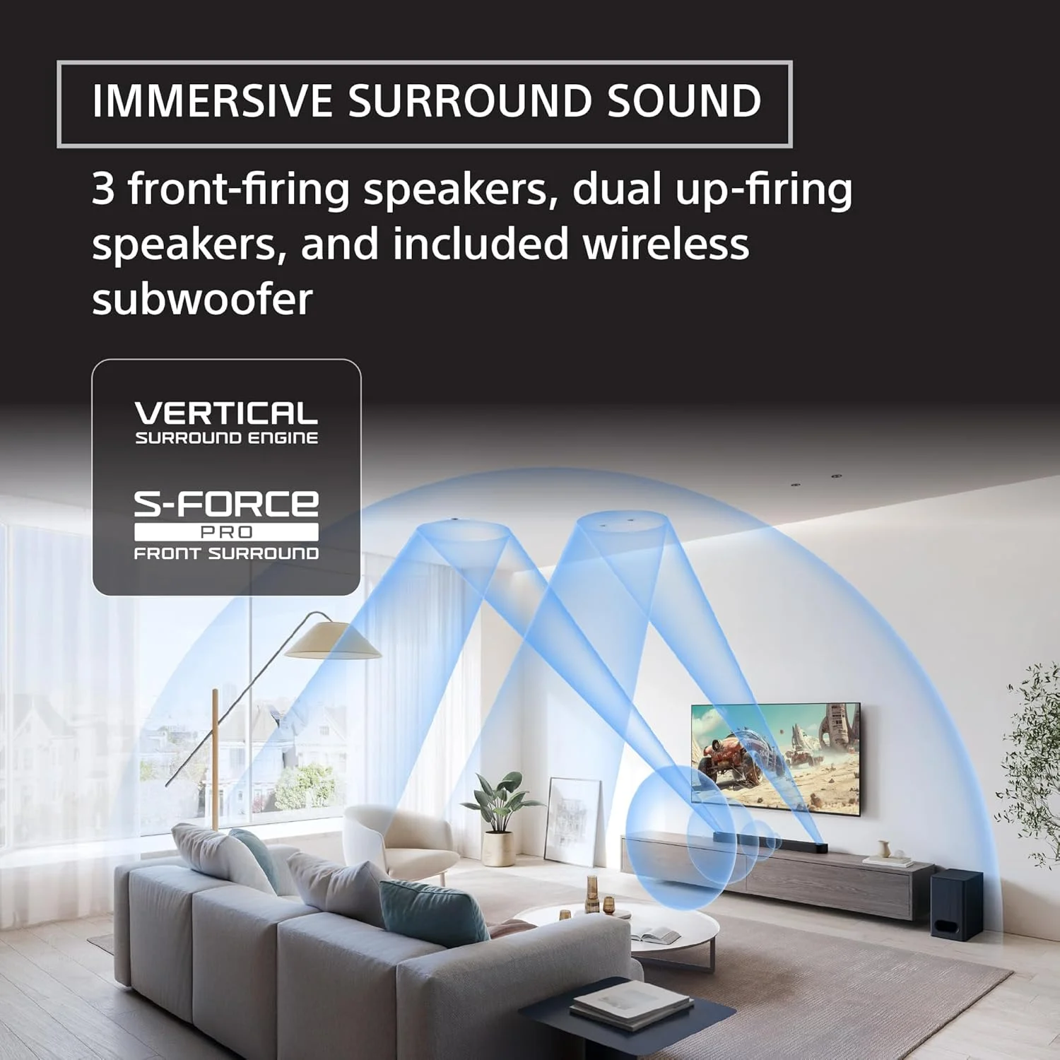 تلویزیون هوشمند 50 اینچی 4K Ultra HD BRAVIA 3 LED سونی (مدل K-50S30) مدل 2024 + باندل ساندبار BRAVIA Theater Bar 6 3.1.2 کاناله با ساب ووفر بی سیم تلویزیون هوشمند 50 اینچی 4K Ultra HD BRAVIA 3 LED سونی (مدل K-50S30) مدل 2024 + باندل ساندبار BRAVIA Theater Bar 6 3.1.2 کاناله با ساب ووفر بی سیم