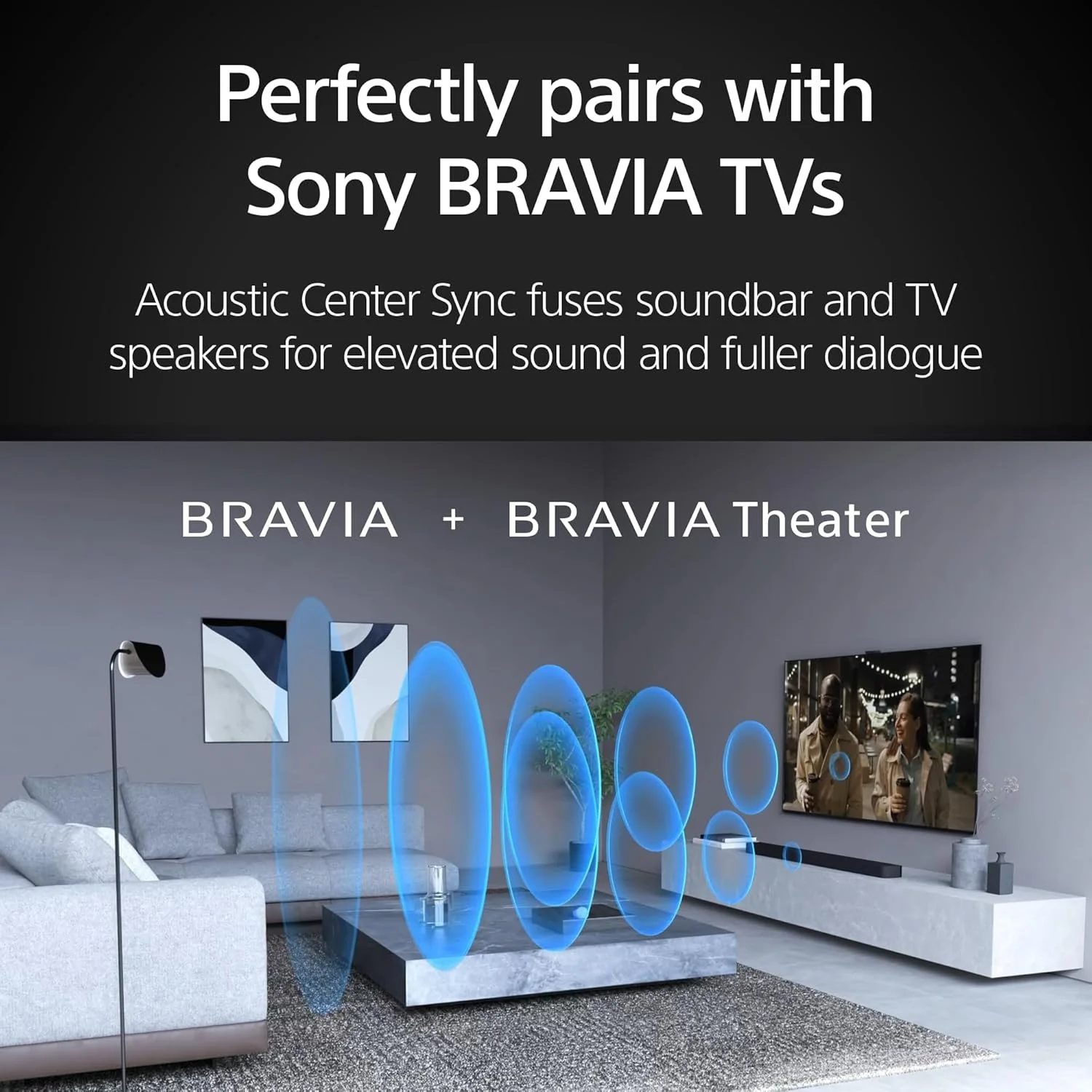 ساندبار سینمای خانگی سونی BRAVIA Theater Bar 8 برای صدای فراگیر تلویزیون، 11 بلندگو، نقشه برداری صدای فضایی 360، Dolby Atmos/DTS:X، Dolby Vision، HDMI 2.1 (HT-A8000)
